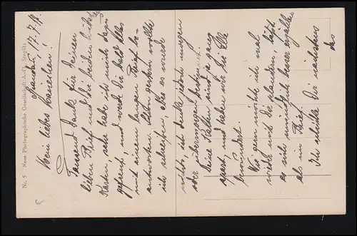Künstler-AK F. Grotenmeyer: Im Sonnenschein, beschriftet 17.7.1917