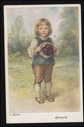 AK Artiste L. Knaus: Heinerle, Série colorée, MUNICH 17.9.1916