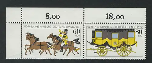 1255-1256 MOPHILA 1985, coin o.l. Impression d'ensemble **