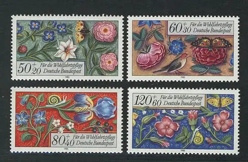 1259-1262 Wofa Miniaturen 1985, Satz postfrisch