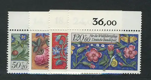 1259-1262 Wofa Miniatures 1985, Oberrand, set **