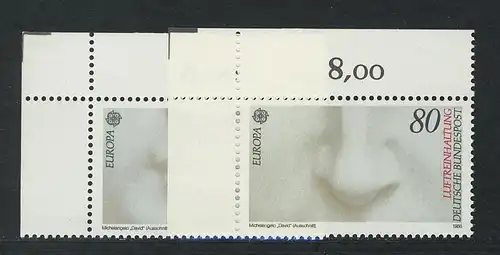 1278-1279 Europe Environnement et protection de la nature 1986, coin o.l.