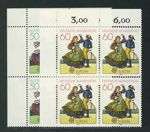 1096-1097 Europa Folklore 1981, E-Vbl o.l. **