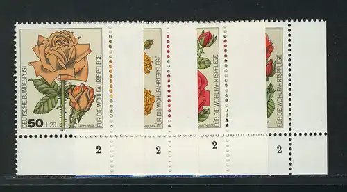 1150-1153 Wofa Roses de jardin 1982, FN2 phrase **