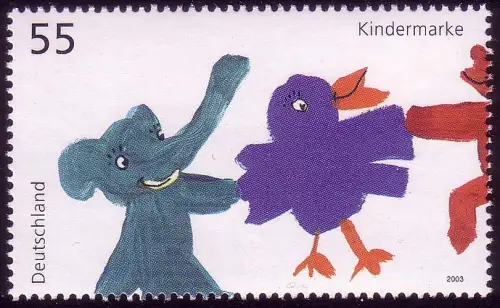 2360 Für uns Kinder 2003 aus Block 64, postfrisch **