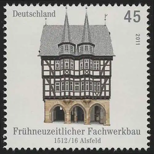 2861 Fachwerkbauten: Rathaus Alsfeld, postfrisch **