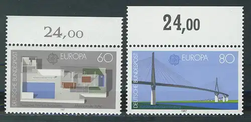 1321-1322 Europa Architektur 1987, Oberrand, Satz **