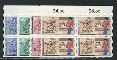 1315-1318 Jugend Handwerksberufe 1987, OR-Vbl Satz **