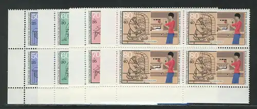 1315-1318 Jugend Handwerksberufe 1987, E-Vbl u.l. Satz **