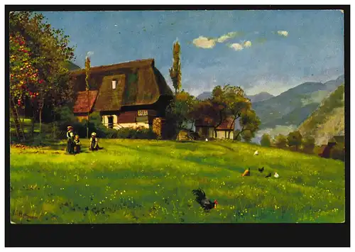 AK Landwirtschaft: Schwarzwaldhaus auf der Höhe - Bauernhofidylle, ungebraucht