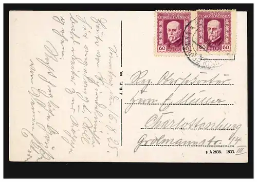 AK Riesengebirge: Wiesenbaude mit Rinderherde, ADLEROV / SAMOTY 16.8.1925