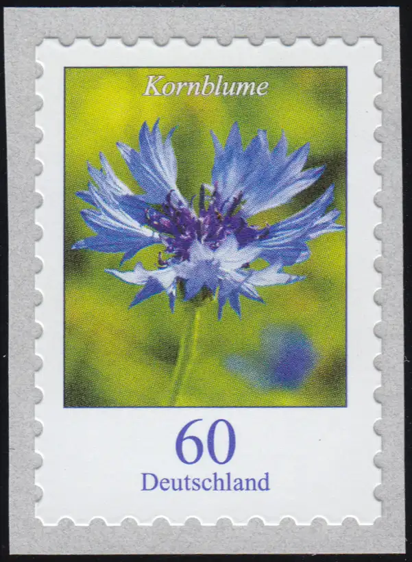 3481 Blume Kornblume 60 Cent, selbstklebend von der Rolle, **