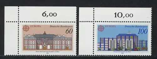 1461-1262 Europe Bureaux de poste 1990, coin o.l.