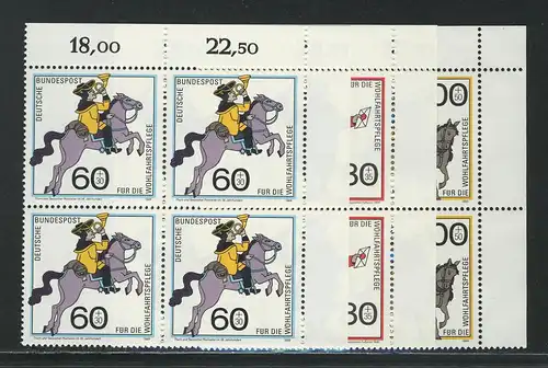 1437-1439 Wofa Postbeförderung 1989, E-Vbl o.r. Satz **