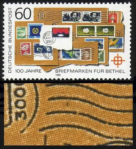 1395 Bethel, PLF Fleck zwischen 4. und 5 Linie o.l., Feld 11, **