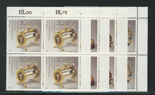 1383-1386 Wofa Forgeage 1988, E-Vbl o.r. Set **