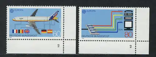 1367-1368 Europa Transport und Kommunikation 1988, FN2 Satz **