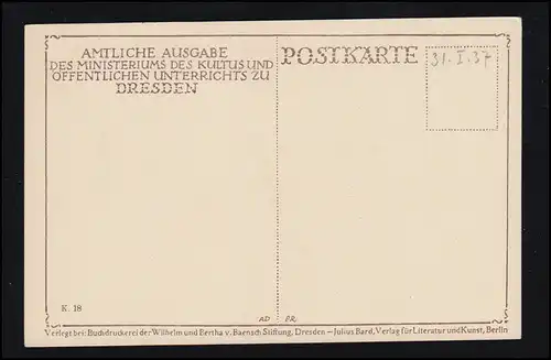 Künstler-AK Anselm Feuerbach: Mädchenportrait links, ungebraucht 