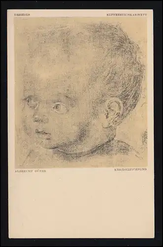 AK Artiste Albrecht Dürer: Portrait pour enfants, édition Julius Bard, inutilisé