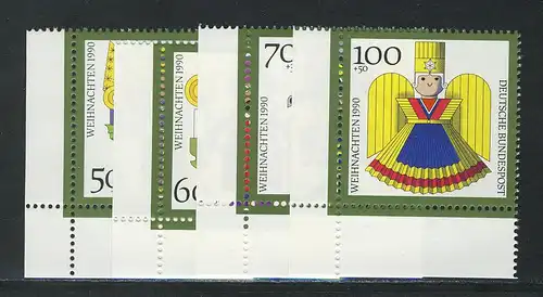 1484-1487 Noël 1990, coin et l. phrase **