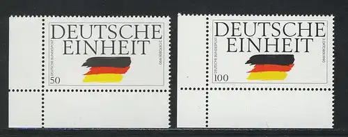 1477-1478 Unité allemande 1990, coin et l.