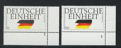 1477-1478 Deutsche Einheit 1990, FN2 Satz **