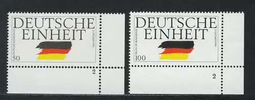 1477-1478 Deutsche Einheit 1990, FN2 Satz **