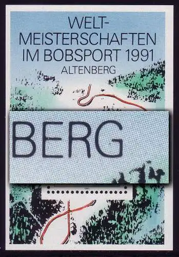 Bl.23 Bob-WM Altenberg, PLF Point dans le G de -BERG **