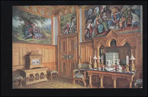 Foto-AK Schloss Neuschwanstein: Toilettenzimmer, ungebraucht