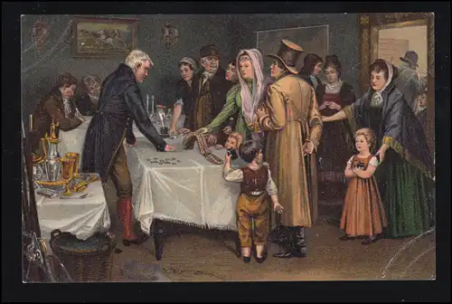 Künstler-AK Aus großer Zeit - Volksopfer 1813, Verlag K.N.G., ungebraucht