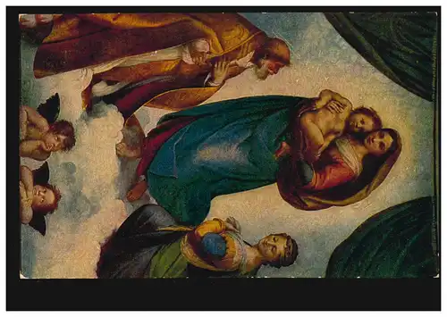 Künstler-AK Raffael: Sixtinische Madonna, Degi-Ölkunst, ungebraucht
