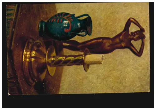 Künstler-AK Erpaco-Ölkunst Hamburg: Stillleben - Alte Metalle, ungebraucht