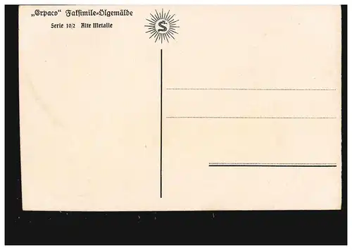 Artiste-AK Erpaco-Olststungen Hamburg: Stillween - Anciens métaux, inutilisé