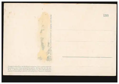 Artiste-AK Zimmermann-Heitmüller: Rosen, Editeur Teubner Leipzig, inutilisé