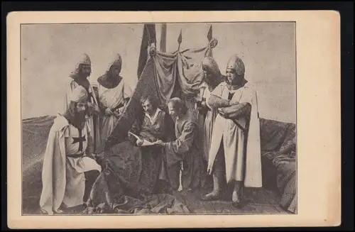 Künstler-AK Münchner Illustrierte Zeitung Tod des Landgrafen Ludwig, ungebraucht