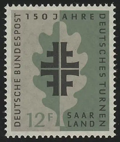 Saarland 437 Deutsche Turnbewegung 1958, **