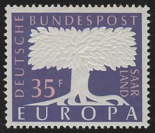 Saarland 403 Europa 35 Fr 1957, **