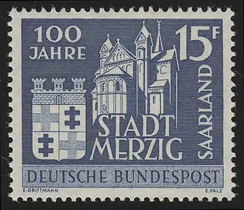 Saarland 401 Stadt Merzig 1957, **