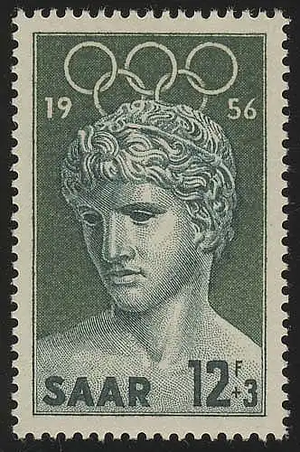 Saarland 371 Olympische Sommerspiele 12 Fr 1956, **