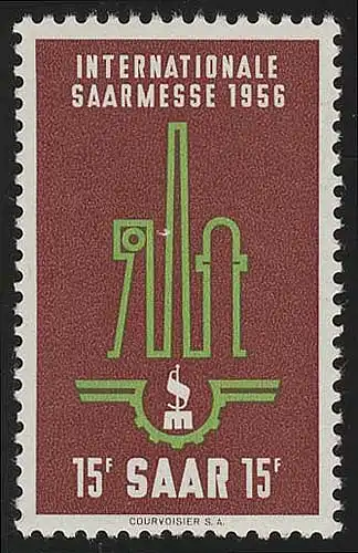 Saarland 368 Saarmesse Saarbrücken 1956, **