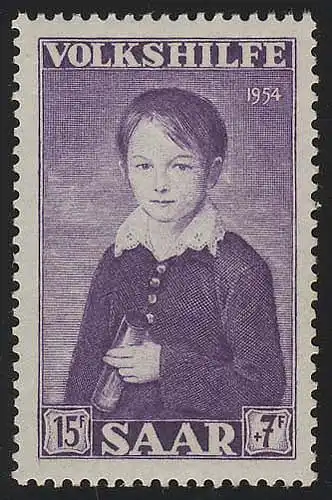 Sarre 356 Volkshilfe Peinture 15 Fr 1954 **
