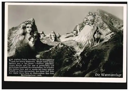 Humour-AK Berchtesgaden: La Sage Watzmann, édition Ammon, inutilisé