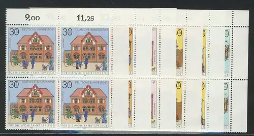 1563-1568 Wofa Posthäuser 1991, E-Vbl o.r. Satz **