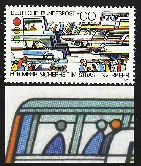 1554 Straßenverkehr: Heiligenschein über Kopf der 2. Person im Bus, Feld 47, **