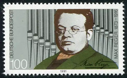 1529 Reger mit PLF verdickte zweite Null der 100, Feld 46, **