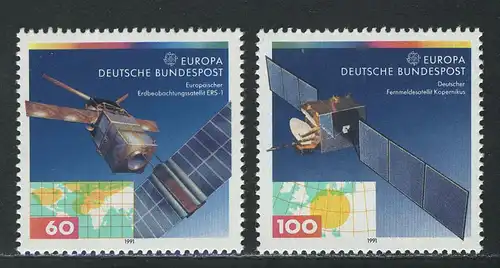 1526-1527 Europa Weltraumfahrt 1991, Satz postfrisch **