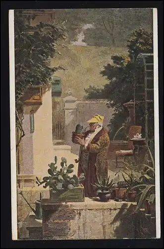 Künstler-AK Carl Spitzweg: Der Kaktusfreund, ungebraucht