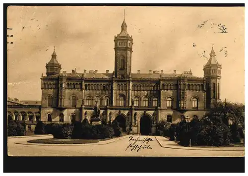 AK Hanovre: Königl. Technik Hochschule, Feldpost HANNOVER s 1 p - 10.10.1914