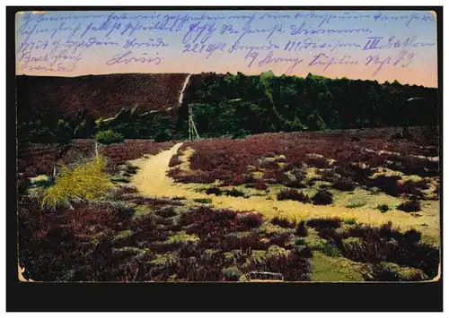 AK Lüneburger Heise: chemin vers la gorge de l'enfer, poste de terrain HERMANNSBURG 12.8.15