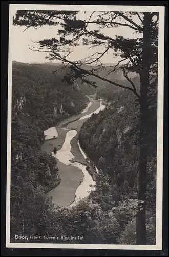 AK Doos, Suisse française: vue sur la vallée, par voie ferroviaire 1937
